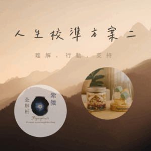 《人生校準方案二》<br>紫微斗數命盤全解析 ＋ 療癒選品組合